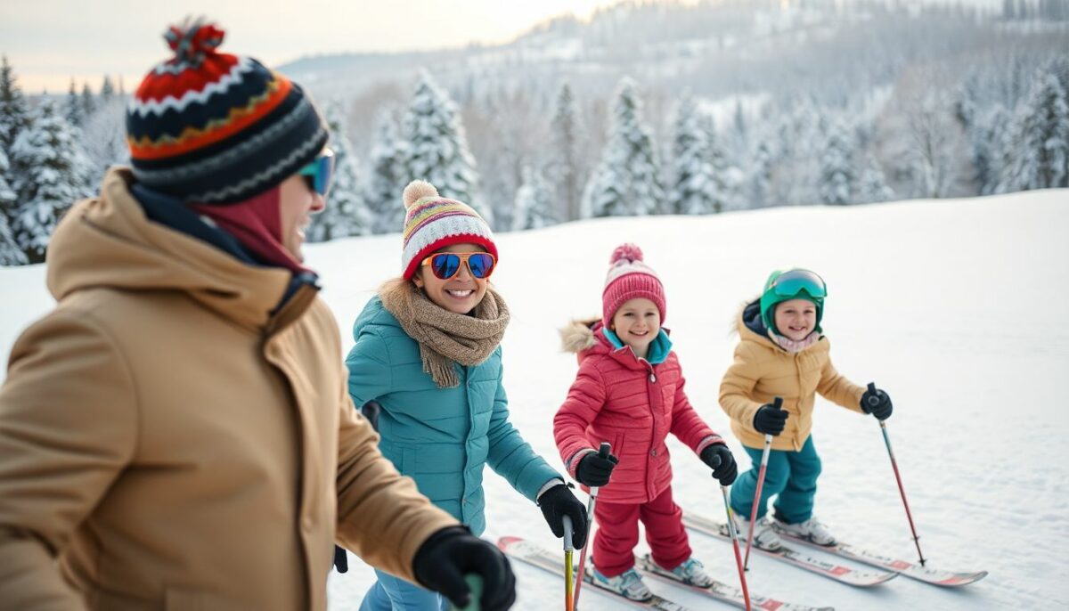 Narty zimą i chrześcijańskie wakacje latem